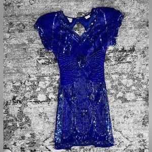 Vintage Stenay beaded dress